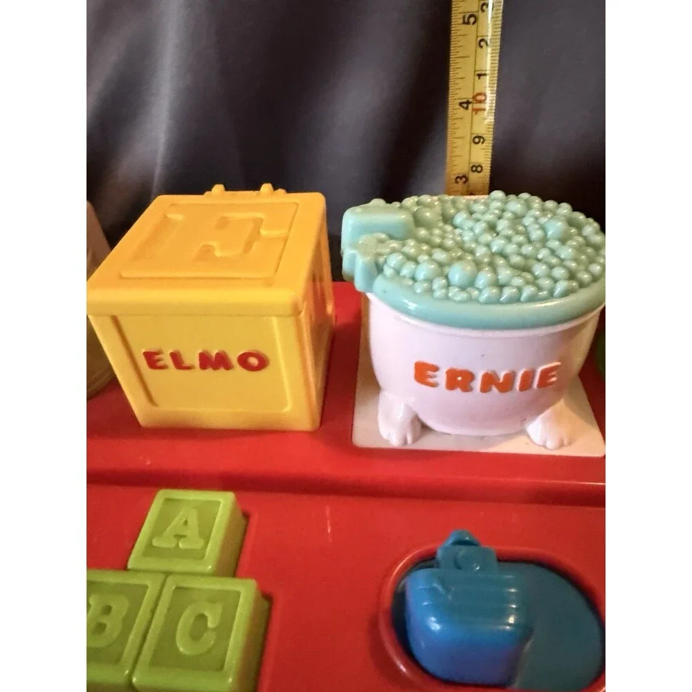 Mattel Sesame Street Pop Up Pals toy 2002 Oscar Elmo Ernie Cookie Monster Tested